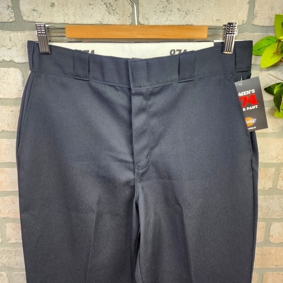 DICKIES 874 Original Fit Work Pants High Rise Size 6 Long - Picture 6 of 9